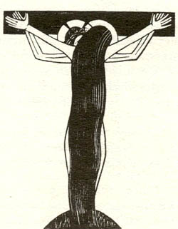 Gill's depiction of Christ having sexual relations on the cross